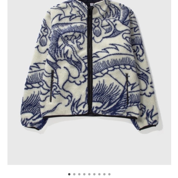 Stussy Dragon Sherpa Sz L - Picture 3 of 6
